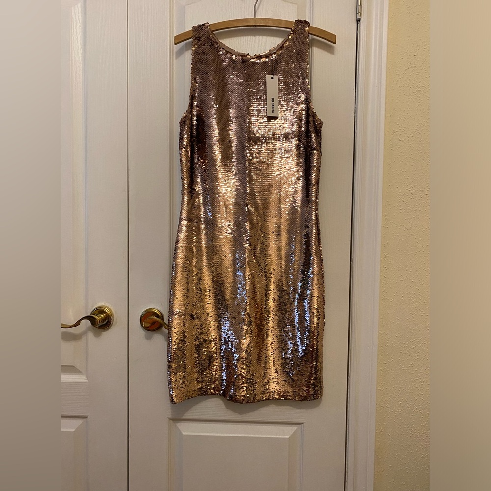 BB Dakota Rose Gold Sequin Dress